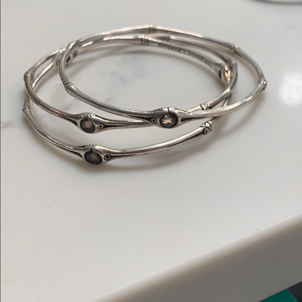 John Hardy set of 3 bamboo bangles